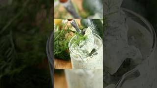 Creamy Tzatziki Yogurt Sauce in 5 Minutes  Healthy homemade and easy sauce healthy shorts [upl. by Prentiss]