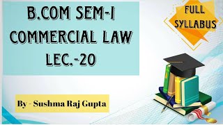 Bailment And Pledge2 Commercial Law Lect20 Bcom BBA CA Foundation [upl. by Hallee179]