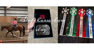 State horse show vlog  we won English horsemanship [upl. by Blackington604]