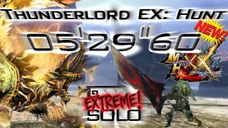 MHXX  Thunderlord Zinogre EX【529quot60】Solo Brave Heroics Great Sword【Citra】 [upl. by Ahsilram]