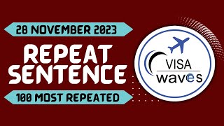 PTE REPEAT SENTENCE  NOV EDITION [upl. by Nace]