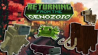 🌴🐻RETURNING FROM THE CENOZOIC MOD MINECRAFT 1201🧊  CENOZOICO en MINECRAFT [upl. by Atronna240]