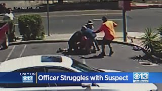 Good Samaritans Help Modesto Officer Struggling With Suspect [upl. by Brand]