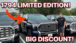 I Never Expected To See A 2024 Toyota Tundra 1794 Limited Edition With This Kind Of Discount [upl. by Arakat]