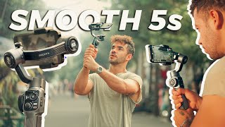 Gimbal PROFISSIONAL para CELULAR  SMOOTH 5S  Review [upl. by Aciria313]