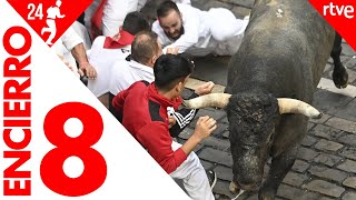 ÚLTIMO ENCIERRO de San Fermín 2024  Toros de Miura [upl. by Luahs]