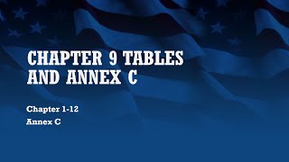 Chapter 9 Tables and Annex C [upl. by Nacnud7]