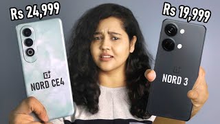 OnePlus Nord 3 vs OnePlus Nord CE 4  Which One to Buy Under 25000 [upl. by Anoli]