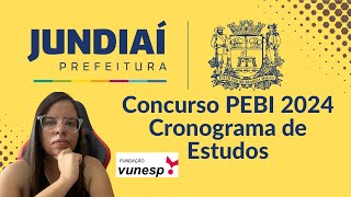 Concurso Professor Prefeitura de Jundiaí 2024 Dicas e Cronograma de Estudos [upl. by Aisyla418]