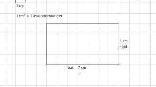 Area och kvadratcentimeter [upl. by Aenil878]