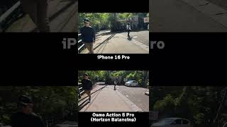 iphone16 pro DJI Osmo Action 5 Proの手ぶれ補正比較 shorts [upl. by Cirdet]