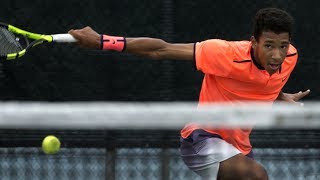 The next tennis legend Felix Auger Aliassime becomes the 7th youngest to win a challenger title [upl. by Melamie]