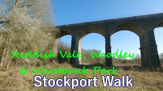 Reddish Vale  Woodley  Woodbank Park lockdown walk ¦ Stockport Walk [upl. by Onahpets]