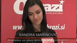 Sandra Marinovic Miss Universe Slovenije 2010 Candidate [upl. by High]