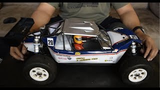 Old Kyosho 18 ebuggy converted for fun [upl. by Laresa]