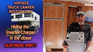 Electrical Install Installing Renogy 2KW InverterCharger Vintage Truck Camper Restoration [upl. by Hctub4]