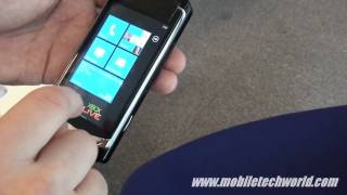 Windows Phone 7 handson on the Samsung prototype [upl. by Orly965]