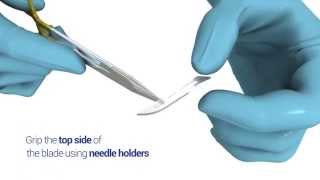 Best Practice Handling Swann Morton surgical scalpel blades [upl. by Mloc437]