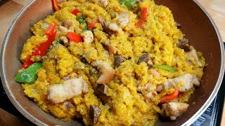 SIMPLE ARROZ VALENCIANA  Filipino Paella   Easy Arroz Valenciana Recipe [upl. by Ddal]