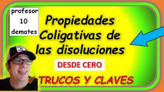 👉 PROPIEDADES COLIGATIVAS de las disoluciones Curso tutorial desde cero indice lista reproducción [upl. by Atterrol]