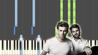 Sick Boy The Chainsmokers Full Piano Part  Synthesia [upl. by Anilatac789]