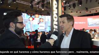 Lenovo en MWC 2014 entrevista a David Roman  Senior VP y CMO [upl. by Eceeryt]