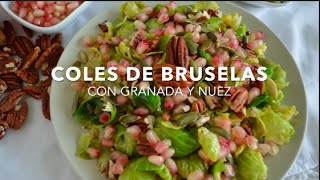 COLES DE BRUSELAS CON GRANADA amp NUEZ  Recetas fáciles Pizca de Sabor [upl. by Haisi]