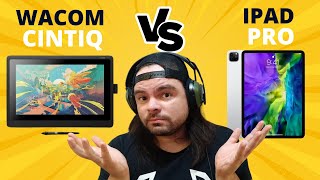 Wacom Cintiq 22 vs iPad Pro M2 12 9 ¿Cuál es la Mejor para Dibujar [upl. by Tijnar609]