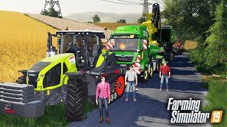 🔥 Transport Maszyn Leśnych z Ekipą 🦹‍♀️👨🏼‍🌾 Rolnicy z Miasta 😍 Farming Simulator 19 🚜 [upl. by Aiki]