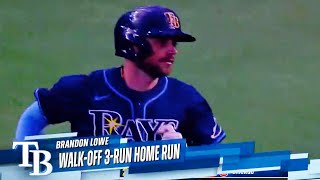 Brandon Lowe 3 Run Home Run Walk Off  Tampa Bay Rays vs Chicago Cubs  2024 MLB Highlights [upl. by Nacul]