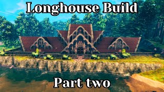 Valheim How To Build A Longhouse  Tutorial Part 2 [upl. by Annenn719]