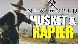 New World  THE BEST Musket  Rapier PvP Build [upl. by Zosima222]