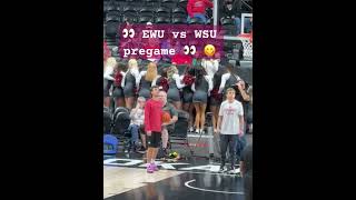 EWU vs WSU pregame shorts basketball entertainment [upl. by Irreg]