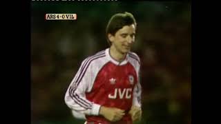 1991 04 03 Arsenal vs Aston Villa [upl. by Noll]