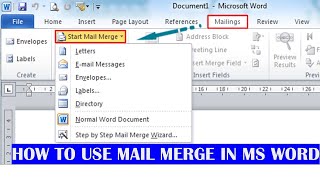 Mail Merge in Microsoft Word Empowerment Technology [upl. by Slohcin]