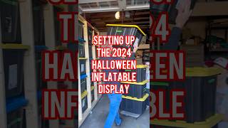 Setting up our 2024 Halloween display inflatables inflatable halloween halloweeninflatables [upl. by Fevre670]