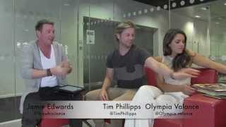 Neighbours cast interviews  Tim Phillipps amp Olympia Valance Part 3 [upl. by Aikimat]