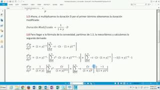 Calculando la fórmula de la duración duración modificada y convexidad de un bono [upl. by Johnston641]