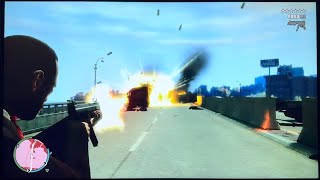 GTA 4  Northwood Heights Bridge Shootout  6 Star Rampage [upl. by Jolie144]