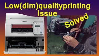 Samsung SCX4521FS– light print problemsDim printing Issue Low quality printing problems [upl. by Isewk]