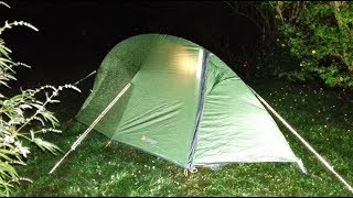 VANGO BLADE 100 TENT RAIN TEST  OEX XT3 GAS STOVE [upl. by Mikkanen]