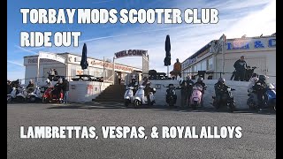 Torbay Mods Scooter Club Commemorative Ride Out to Buckfastleigh Railway Station [upl. by Labinnah954]