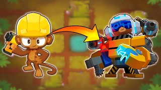 The 5555 Engineer Monkey Is CRAZY l Bloons TD 6 Mods [upl. by Ateerys181]