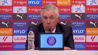 Ancelotti quotHemos aguantado al principio y se ha hecho un gran trabajo colectivoquot [upl. by Goodrow69]