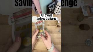 Let’s add some money to my Pot O’ Gold Savings Challenge potofgold savingschallenge savingmoney [upl. by Yanttirb]