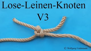 Lose Leinen Knoten V3 SlackLine Bend V3 [upl. by Salas]