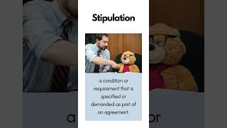 Stipulation english vocabulary learnenglish pronunciation englishvocabulary stipulation [upl. by Domini]