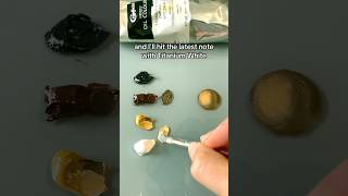 How to Paint Gold ⭐️🥇 kristygordonart gold shorts [upl. by Reedy52]