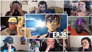 Sad Moment Narancias Death JJBA Golden Wind Ep 35 Reaction Mashup [upl. by Jessamine]