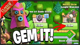 Gemming and Reviewing the May Gold Pass Clash of Clans [upl. by Dyl]